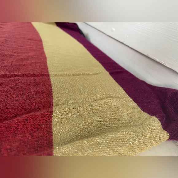 Oversized Colorblock Lightweight Sparkle Thread Marée Pour Toi Sweater - Picture 4 of 10